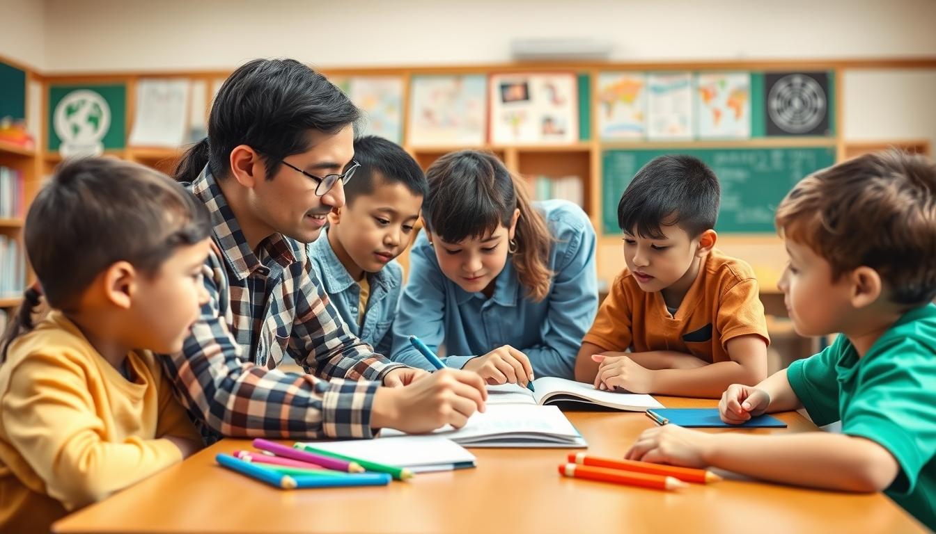 Students collaborating in study space