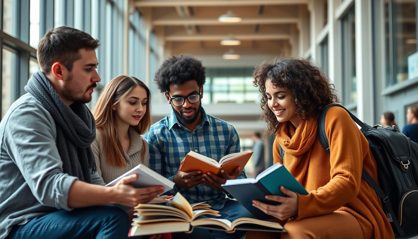 Structured study materials and learning resources on a desk