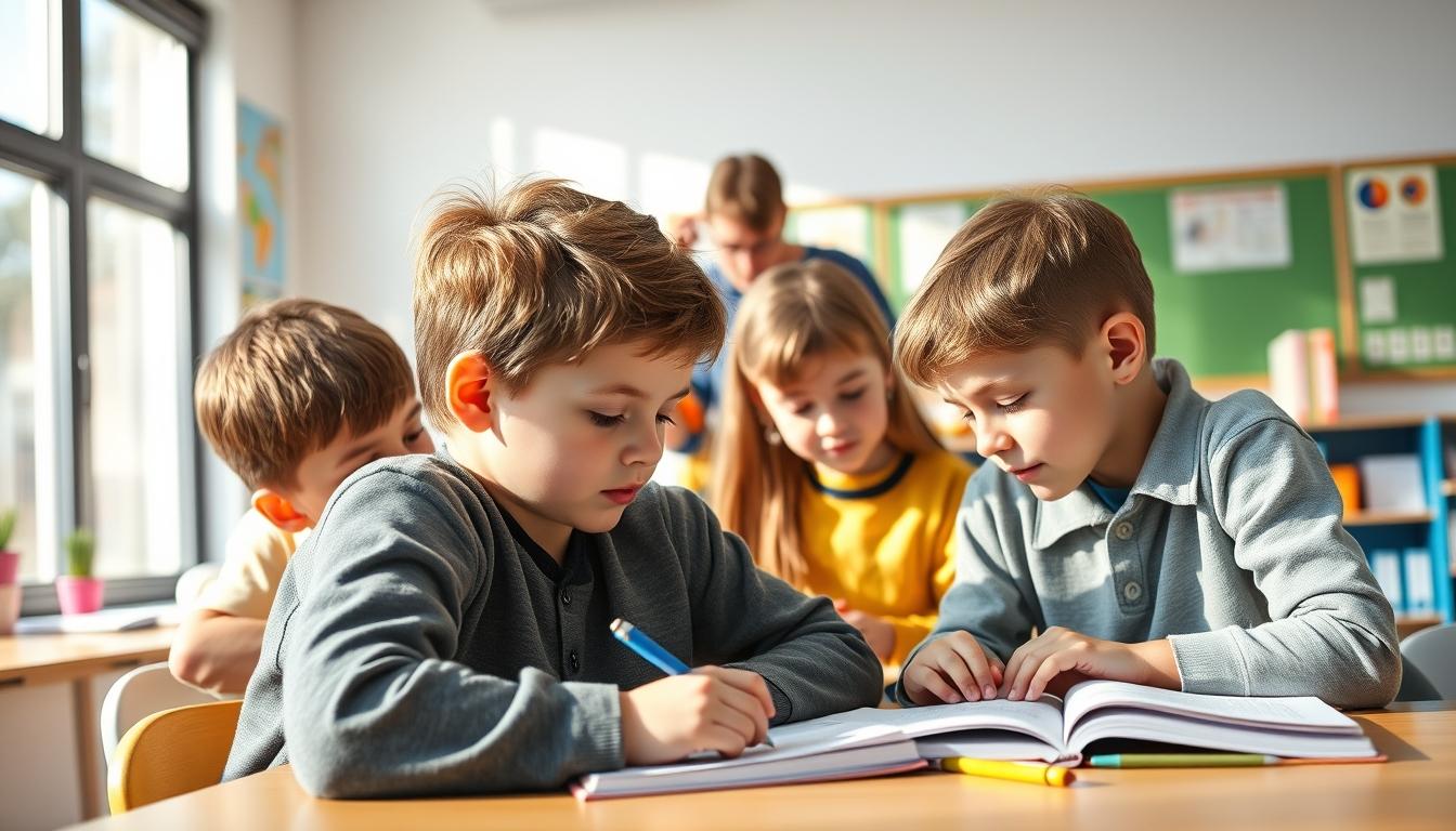 Student preparing for exams with study materials