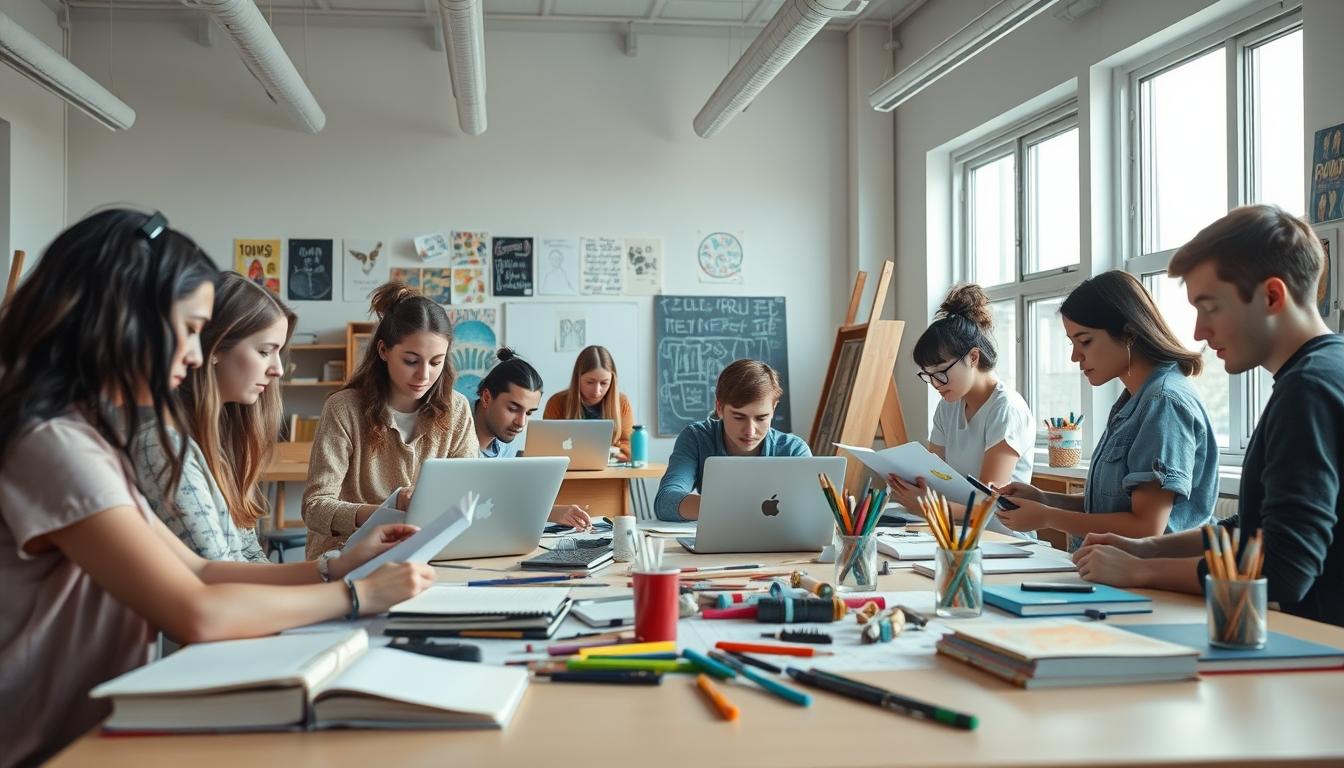 University campus and academic setting in Paris